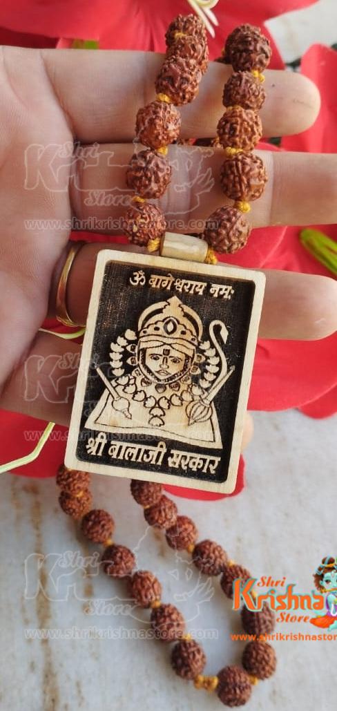 Shri Salasar Balaji Locket Rudraksha Mala