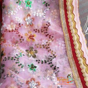 Devi Maa Chunri/Durga Devi Chunni with Dress (Silk)