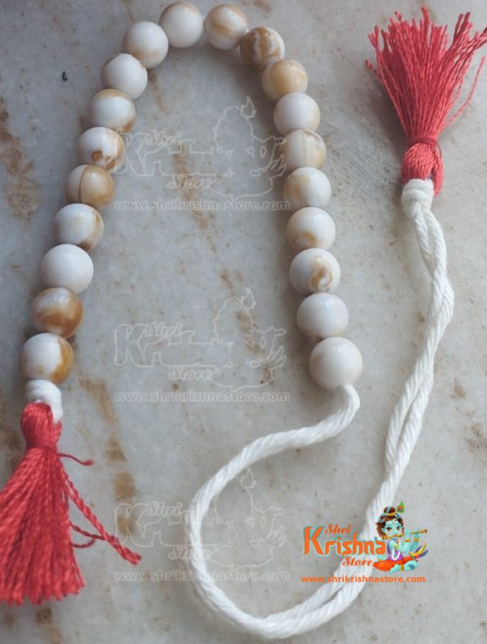 Pink Crystal Bead Sakshi (counter) Mala-Premium