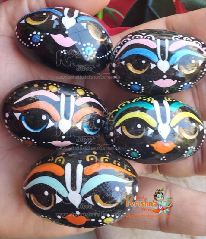 Buy Little Krishna's Painted Shaligram Stone