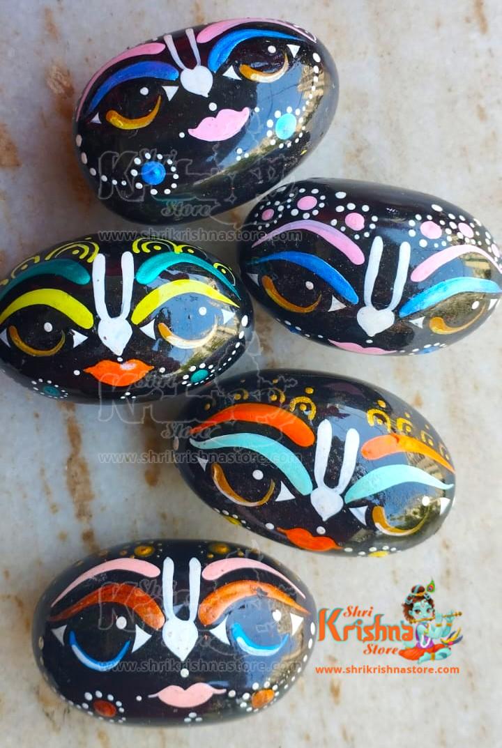 Buy Little Krishna's Painted Shaligram Stone