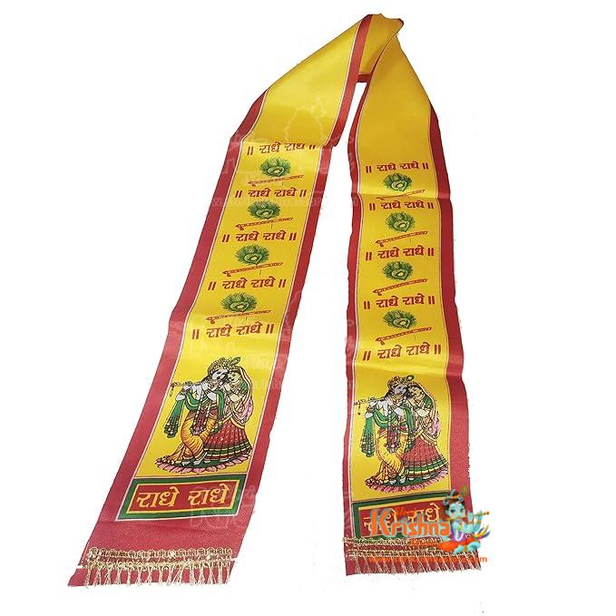 Radhe Radhe Dupatta/Chunni/Patka For Men, Women, Boys & Girls