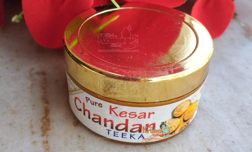 Pure Kesar Chandan Tilak-Yellow Colour