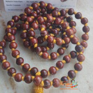 Rakt Chandan / red sandal wood japa mala – Premium