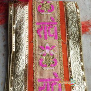 Radhe Patka Stole Scarve Red And Yellow (Combo Pack) Set Of 2 Pieces