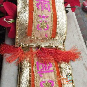 Radhe Patka Stole Scarve Red And Yellow (Combo Pack) Set Of 2 Pieces