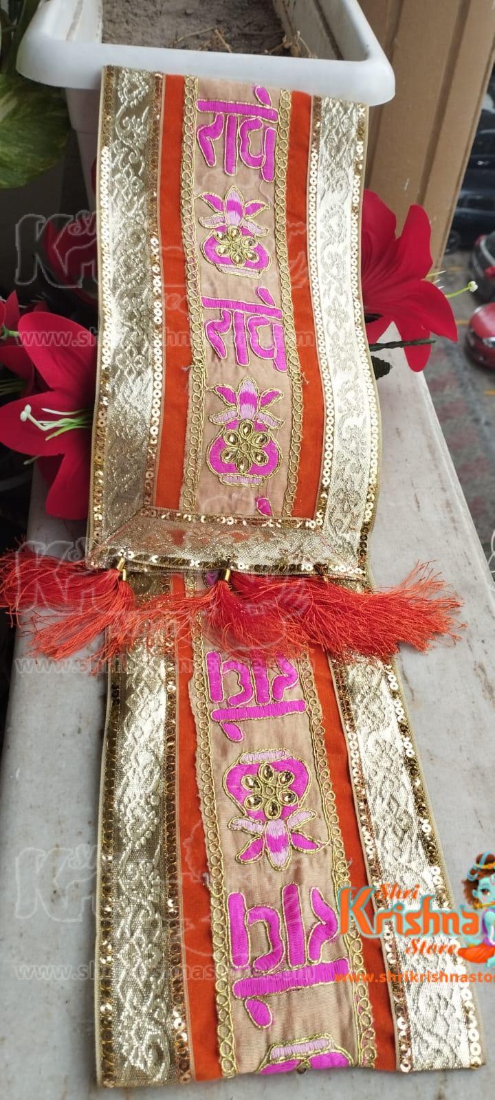 Radhe Patka Stole Scarve Red And Yellow (Combo Pack) Set Of 2 Pieces