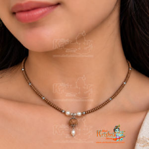 Pure Tulasi Mala Kanthi Mala with Real Pearls