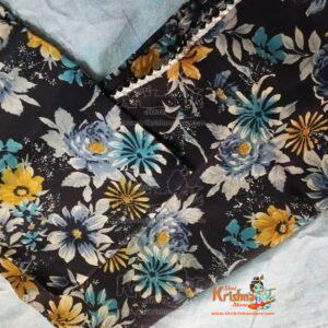 Yellow Black Cotton Gopi Dress Online
