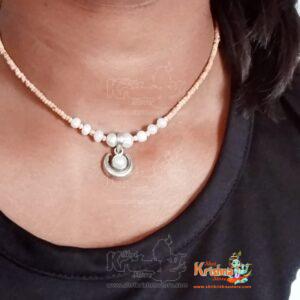 Pure Tulsi Kanthi Mala with Real Pearls with Real Stone