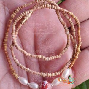 Pure Tulasi Mala Kanthimala with Real Pearls