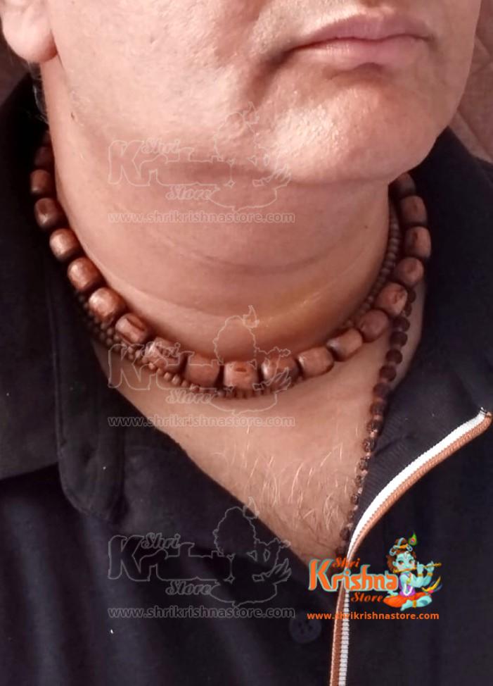 Hanuman Ji Pendant Tulsi Mridang Mala