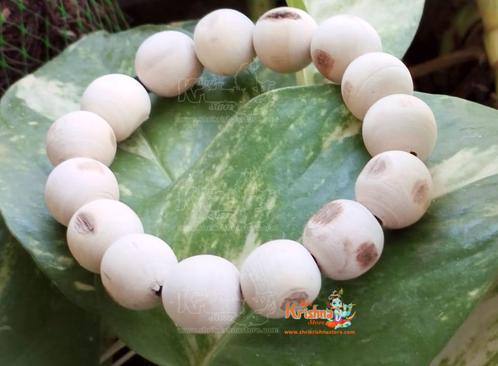 Traditional Shyama Tulsi Beads Bracelet – Elastic Fit