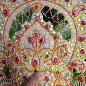 Multicolor Stone Mukut – For Small to Medium Size