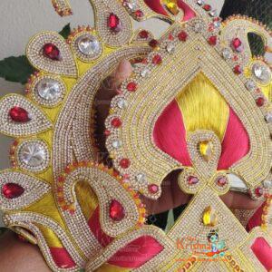 Big Size Beautiful Design Stone Mukut for Deity