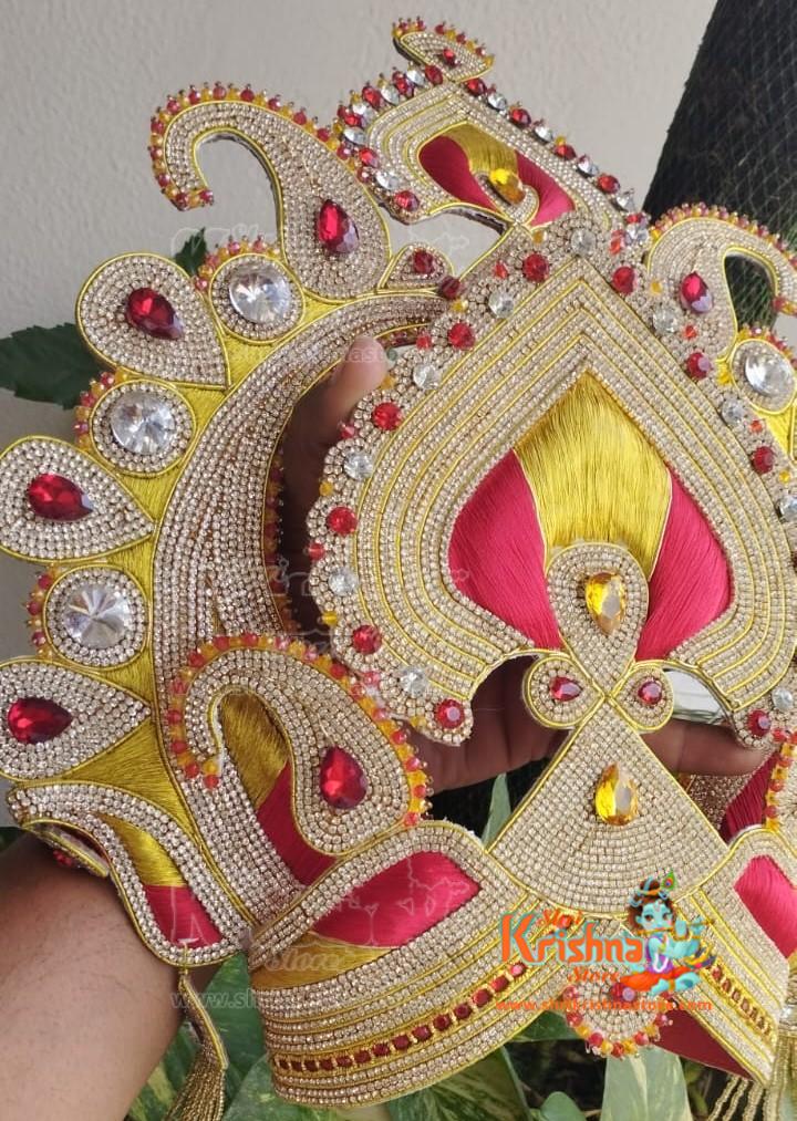 Big Size Beautiful Design Stone Mukut for Deity