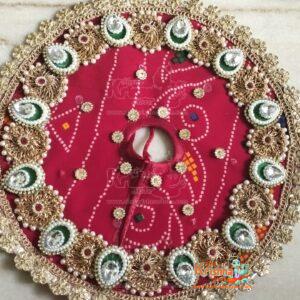 Laddu Gopal Chunri Print Designer Poshak