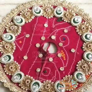 Laddu Gopal Chunri Print Designer Poshak