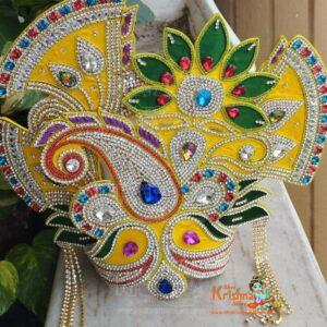 Buy Multicolor Stone Mukut – For Small to Medium Size