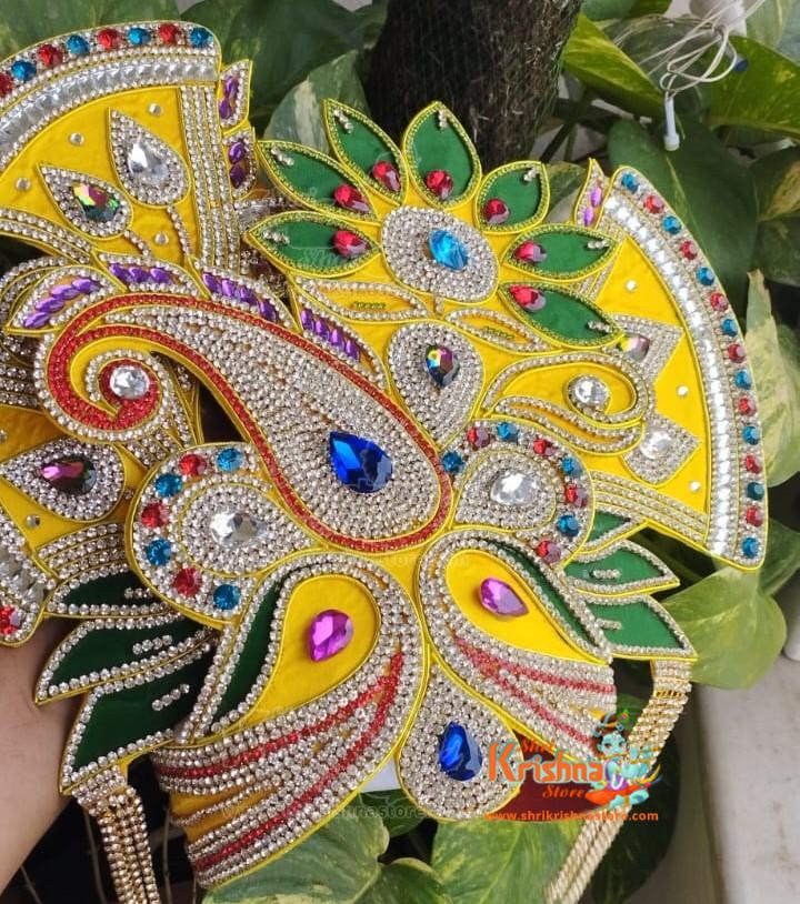 Buy Multicolor Stone Mukut – For Small to Medium Size