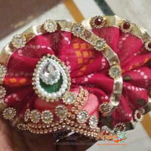 Radha Krishna Chunri Print Designer Poshak Set