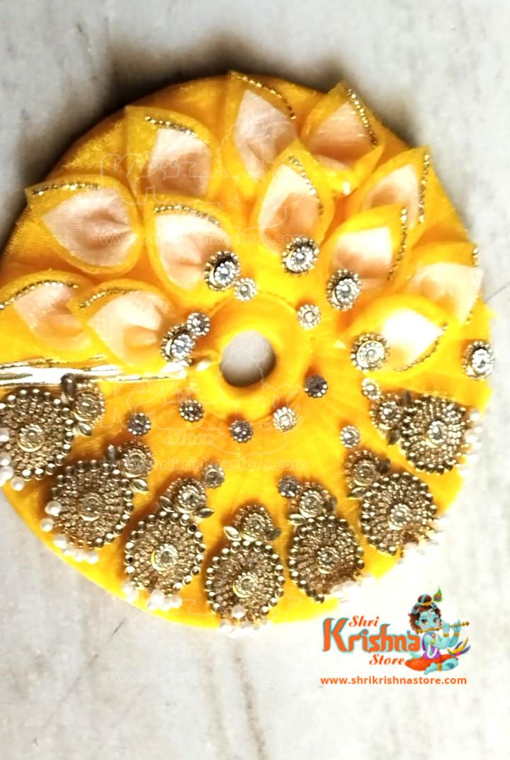 Kridham Yellow Decorated Laddoo Gopal Poshak