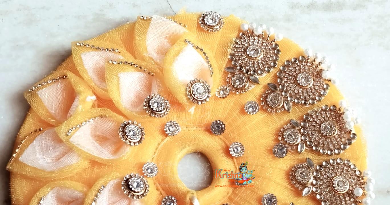 Kridham Yellow Decorated Laddoo Gopal Poshak