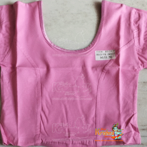 Baby Pink Color Top / Blouse in Scratchable cotton Fabric