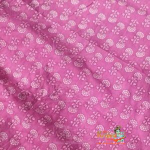 Red Maroon White Gopi Dress Set From Vrindavan In Cotton Fabric
