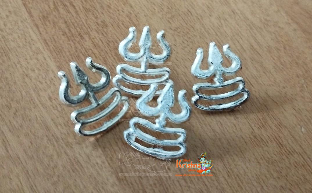 KRIWIN Trishul Tilak/Tika Stamps Metal Silver Color
