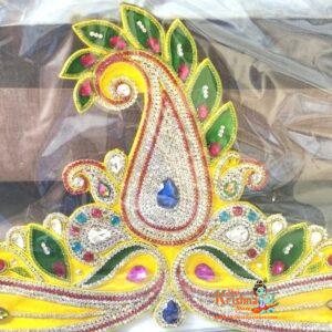 Adjustable Moti Designer Crown Mukut Suitable for All Deity Idol