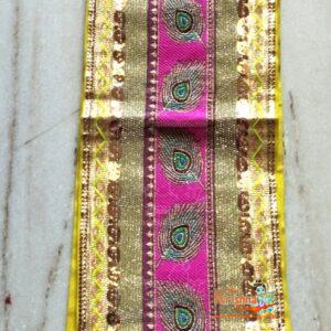 Peacock Feather Design Patka Odani Stall