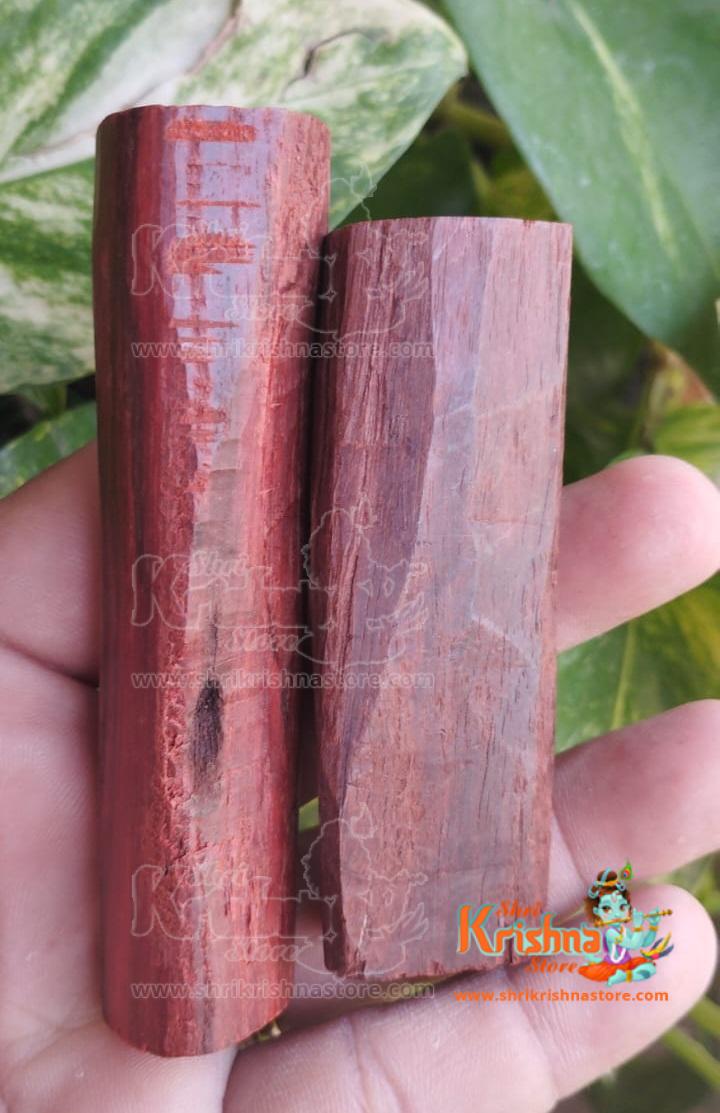 Red Sandalwood Stick Natural Chandan Sticks Lal Chandan Lakdi for Religious Usage and Healing Purpose