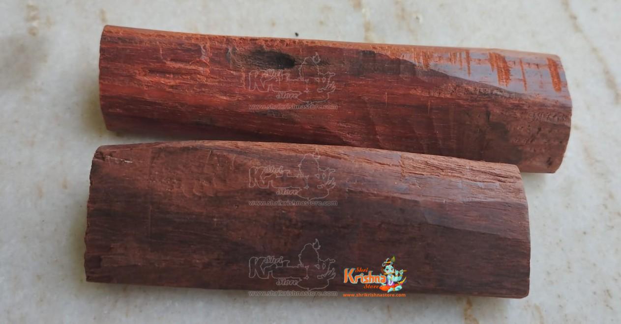 Red Sandalwood Stick Natural Chandan Sticks Lal Chandan Lakdi for Religious Usage and Healing Purpose