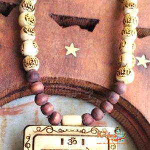 Krishnaya Vasudevaya Strong Mahamantra Tulsi Locket Mala