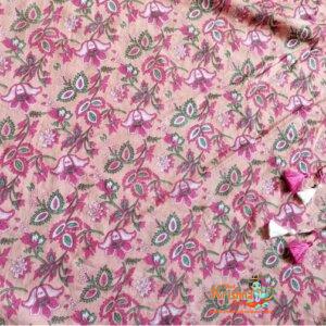 flower peach gopi dress