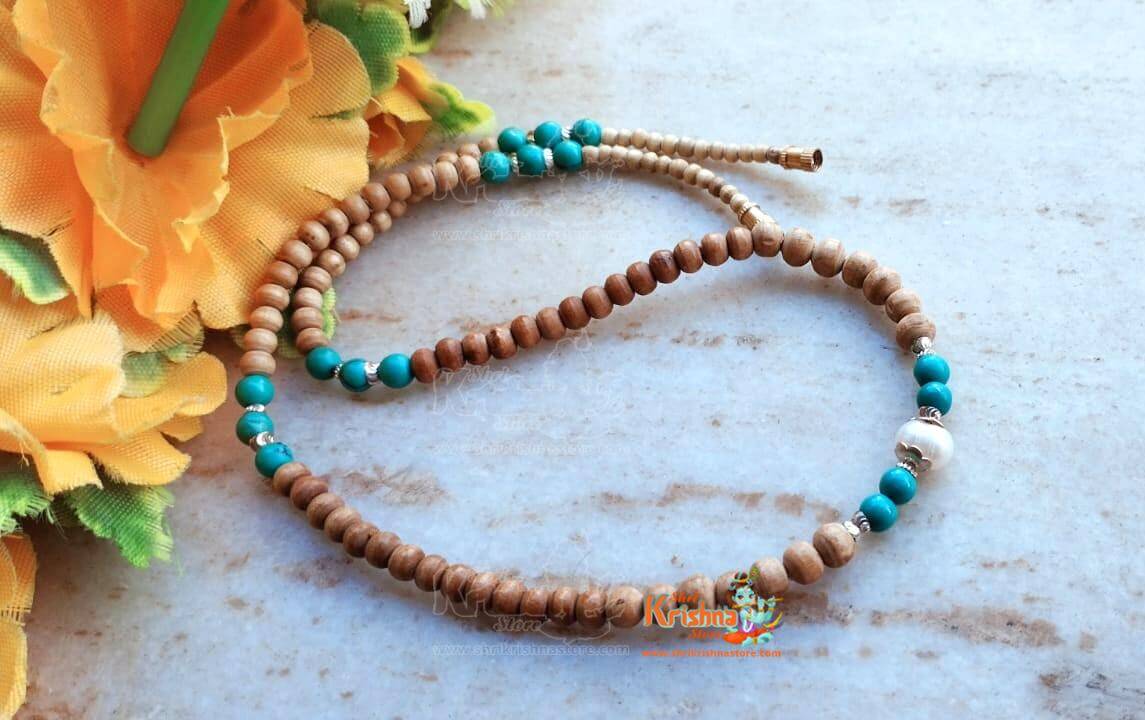 Real Pearl Moti Tulsi Kanthi Mala