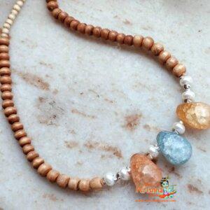 Original Crystal With tulsi Kanthi Design Mala