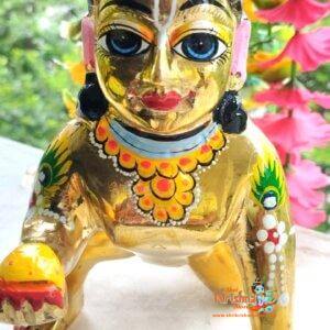 Bal swarup of Lord Krishna/Laddu Gopal ji Made of Brass