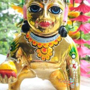 Bal swarup of Lord Krishna/Laddu Gopal ji Made of Brass