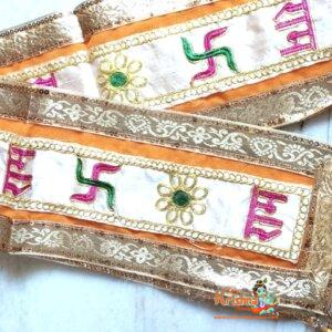 Buy Radhe Radhe Embroidery Patke | Chanana Dupatta-Pack of three