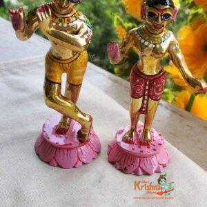 Beautiful Design radha krishna brass idol