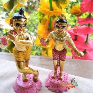 Beautiful Design radha krishna brass idol