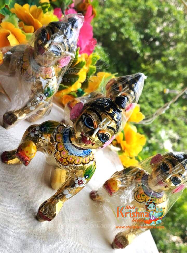 Beautiful Design Bal Krishna Brass Idol
