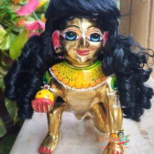 Laddu Gopal Curly Hair for Size 8,9,10 No laddu Gopal G