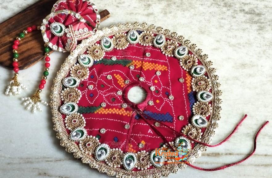 Red Janmastmi Special BAL Gopal Laddu Gopal Dresses/Kanha Ji Designer Dresses/Poshak (1 No.)