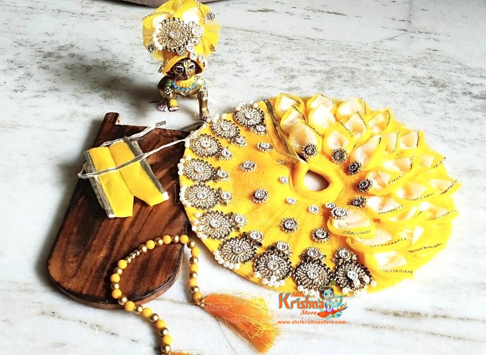 BAL Gopal Special Laddu Gopal Dresses/Kanha Ji Designer Dresses/Poshak (2 No.)