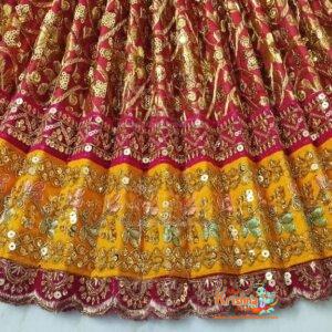 Radha Krishna Designer Dress Set for 22 , 24 Inch Idol