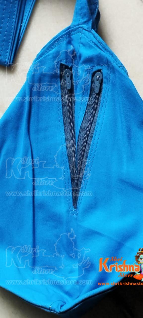 Blue Cotton Japa Bead Bag Premium Quality