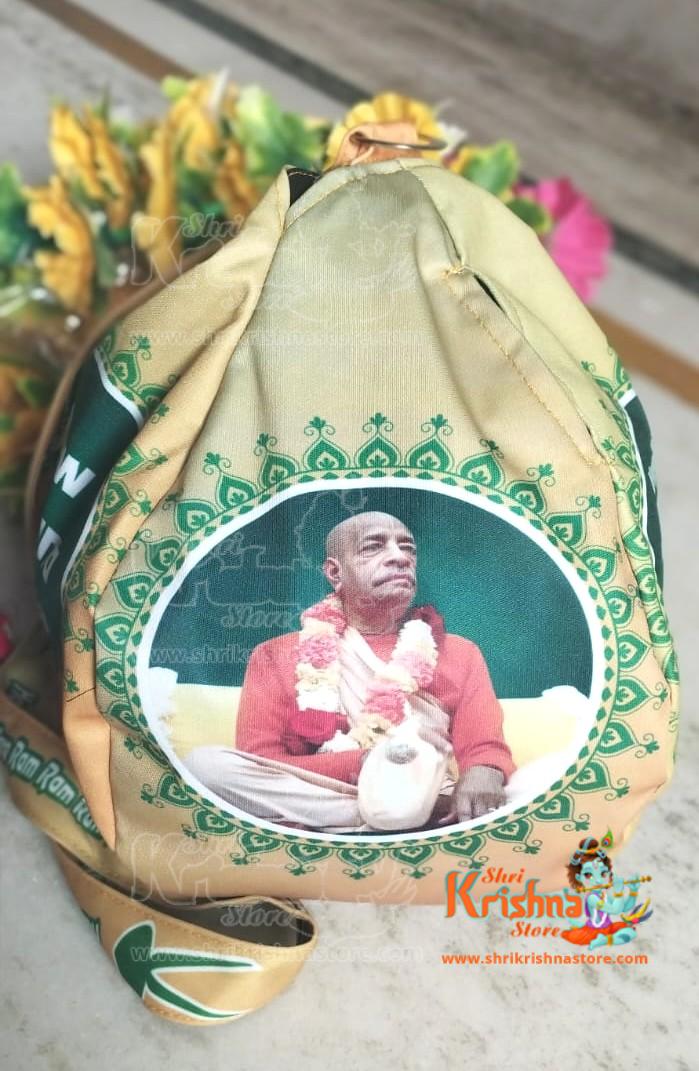 Custom Design Srila Prabhupada Hand-Painted Japa Bag
